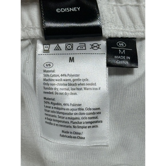 Disney Minnie Mouse Skirt Womens Medium White Bow Embossed‎ Lounge Pajama Shorts - Picture 5 of 10
